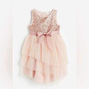 Dress with sequined bodice.